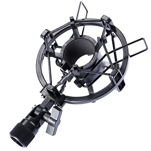 Dophee Condenser Microphone Shock Mount Stand Holder Clip Black