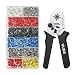 VLIKE Ferrule Crimper Pliers Set Wire Crimping Tool Kit with 1200 Terminal Connector Sleeves Electricians Contractors Repair Support Ferrule Crimper Pliers for Stripper Wiring Projects