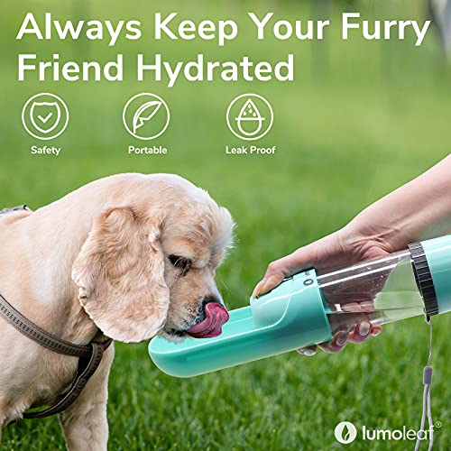 Small Puppy Drink Water LumoLeaf Dog Water Bottle, In Portable