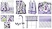 Botanical Purple 10 pc Crib Bedding Set