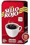 Sello Rojo Columbian Coffee | Best Coffee Selling Brand in Colombia | 8.8 Oz Supremo Ground Coffee Bricks | Medium Roast | Cafe De Colombia (8.8 Oz Pack of 2)
