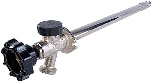 MIDLINE VALVE FB121 Sillcock Pipe Chrome Plated Brass Body Frost Anti-Siphon with Integral Vacuum Breaker 1/2 inch MIP/Sweat Connection and 3/4 inch Hose Bib Lead Free, 12