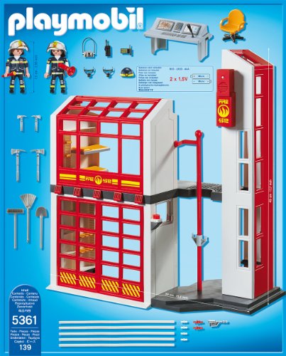 PLAYMOBIL 5361 - Feuerwehrstation mit Alarm – Bild 4