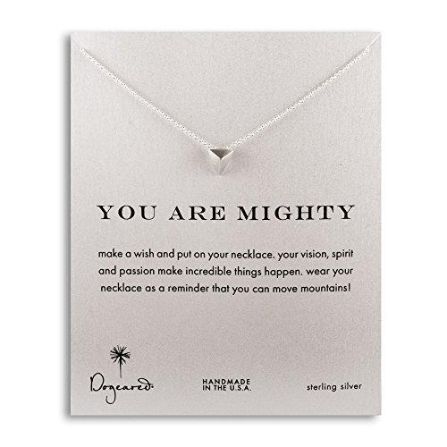 Dogeared You Are Mighty Pyramid Sterling Silver Necklace