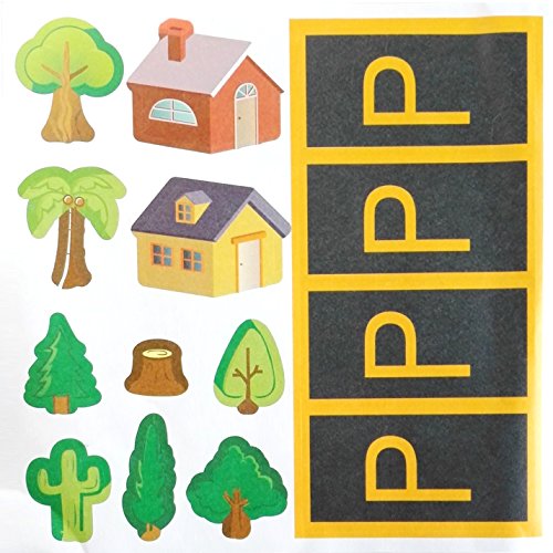 Play Road Tape Traffic Sign DIY Curves Tape 1.9" Width Railway Train Track Removable Sticker For Toy Car, Kids Development, Learning Play On Floor and Wall, Birthday and Holiday Gift