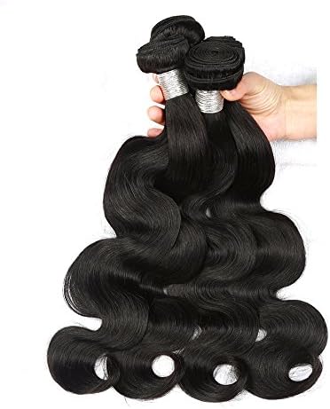 Hismile Hair Body Wave Hair Weft Natural Color Hair Bundles Brazilian Hair Extensions Unprocessed Vigin Hair Remy Hair Bundles Soft And Thick Hair 14"14"14"