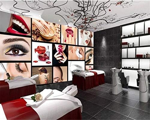 Customize Any Size Fashion Beauty Salon Eyebrows Nail Backdrop 3D Wall murals Wallpaper 200x140cm