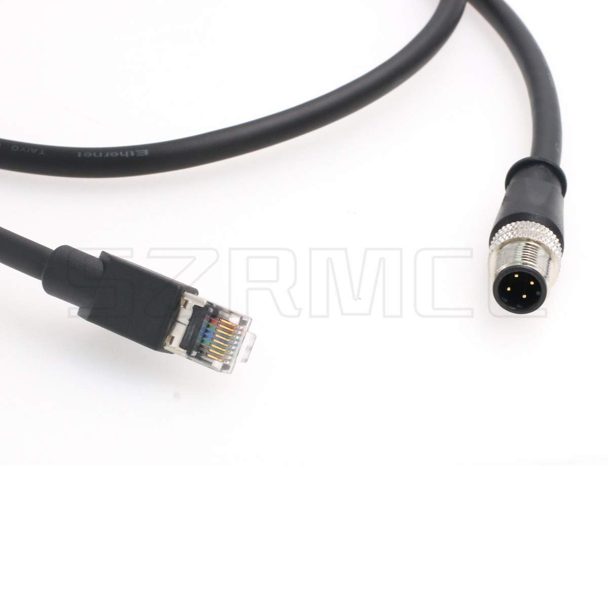 SZRMCC Industrial Shielded Cable M12 4 Pin D Coded Male to