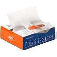 Fit Meal Prep [500 Pack] 6 x 10.75" Wax Paper Sheets for Food, Interfolded Precut Deli Paper, Pop Up Grease-Proof Sandwich Paper Wraps, Waterproof for Lunch, Food Basket, Microwave Cover, BBQ