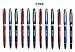 TONOS JW.ORG Metal Clip Top Ball Point Black Ink Fine Tip Executive Pen with Insert Cover for Gifting Color Assortment Red, Blue, & Black, Set of 12