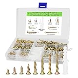 M3 Flat Head Wood Screws Assortment Fasteners Kit