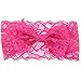 Zapire 8pcs Lace Bows Baby Headbands for Baby Girl Headbands Hair Accessories - Soft Elastic Flower Bows Hair Band (8pc Lace Bow)