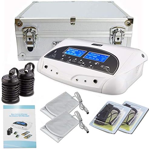 Lofan Dual Ionic Ion Detox Foot Bath Spa Machine Chi Cleanse Foot Detoxification Machine System with Far Infrared Ray Belt Large LCD-110V for Two People Use