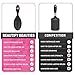 Beautify Beauties Hair Brush, Best Detangler Brush for All Hair Types, Wet or Dry, and For All Ages - Black/Pink/Purple