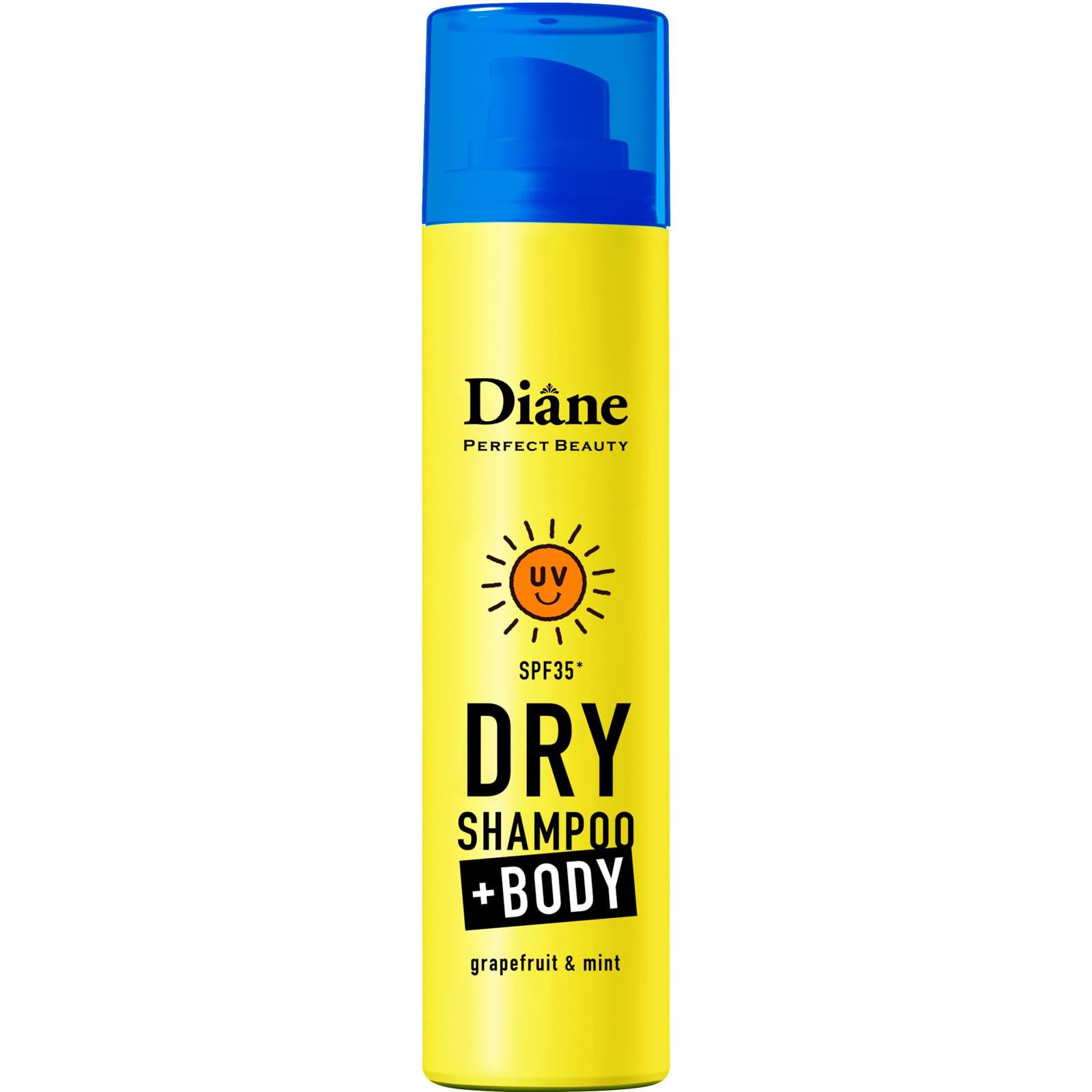 Diane(ダイアン) デオドラントスプレー ボディ用 ドライシャンプー [UVケア]グレープフルーツ&ペパーミントの香り 95g +BODY プラスボディ 制汗 スプレー の商品画像