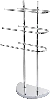 Taylor & Brown Free Standing 3 Arm Chrome Towel Rail Stand H94 x W40.5 x D18cm view 2
