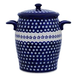 Original Boleslawiec Rum Pot 4,2 Litre – Bunzlauer Multi-Purpose Ceramic Pot Decor 166a