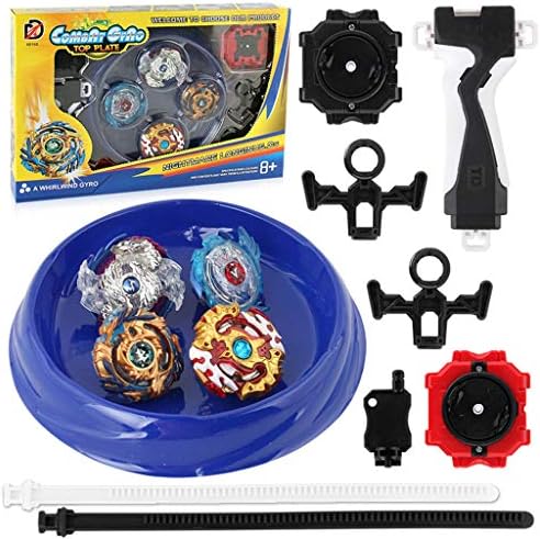 Bey Battle Burst God Evolution High Performance Battling Top Set with 4D Launcher Stater Grip and Stadium Battle Set（B73,B79,B97,B100）