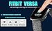 Elobeth Compatible Fitbit Versa Screen Protector [6-Pack], Fitbit Versa Accessories LiQuidSkin Full Coverage Screen Protector for Fitbit Versa Watch Clear HD Anti-Bubble Film