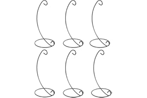Ornament Display Stands Hanging Hook - Black Iron Holders for Glass Globe, Air Plant, Christmas Decor, Witch Ball - Home Part