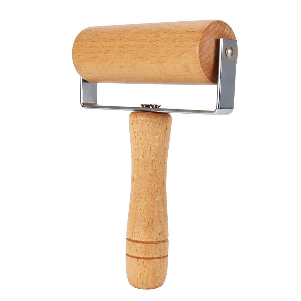 Wooden Roller Pizza Roller, Baker Roller Set Wooden Rolling Pin Baking Kitchen Utensils, for Egg Tart for Roll Cookies(Style 3)