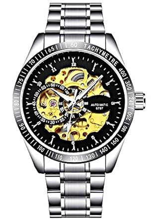 Spyn Automatic Mechanical Analogue Round Multi-Colour Dial Men's Watch_M4S