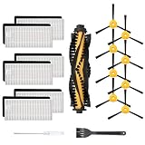 Cabiclean Replacement Accessories Kit Compatible ECOVACS DEEBOT N79S DEEBOT N79 Robotic Vacuum, 1 Main Brush + 6 Filters + 8 Side Brushes (1+6+8)