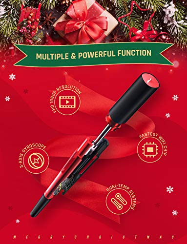 Ear Camera, 1080P FHD Wireless Ear Scope, Super Light Lens WiFi Ear Endoscope, Ear Otoscope Camera with 3-Axis Gyroscope, Ear Wax Removal Endoscope, Compatible with Smartphone and Tablet