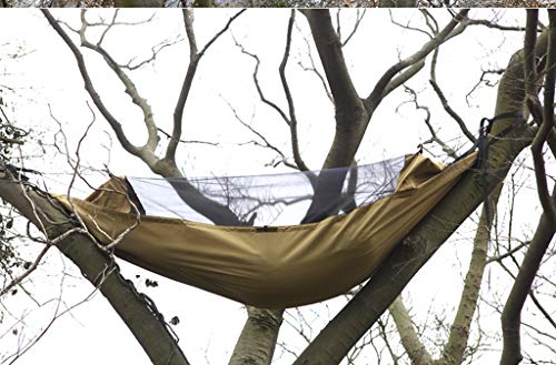 ZLHY Survival Hammock in The Wild, Tear-Resistant Concealing, Insect-Proof, Camping, Tourism, Beach, Garden, Survival in The Wild