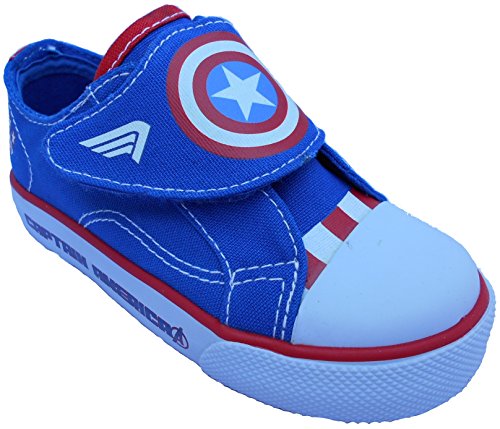 Marvel Boy's Avengers Assemble Captain America Canvas Sneakers