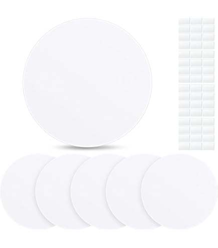 Garvin Industries 5 Inch White Ceiling Blank-Up Covers - 1/4 Inch Tapered Edge