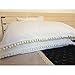 Rayroger Pom Pom Fringe Pillowcases, Washed Cotton Pillow Sham Fringe Rolls, Durable for Standard/Queen Size Ivory White (19x29inches)-Set of 2 (Queen Size)