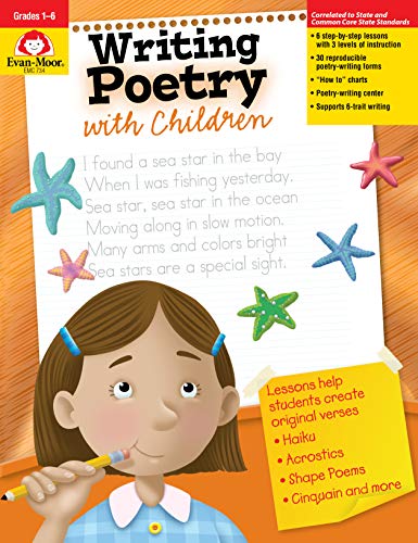 Evan-Moor Writing Poetry with Children, Grade 1-6 Activity Book - Supplemental Teaching Resource Wor by Evan Moor