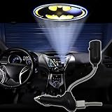 Spoya 3D Batman symbol badge USB Car dome ceiling CREE LED cigarette lighter logo laser projector light lamp