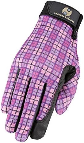 Heritage Performance Gloves, Pink Plaid, 6