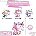 Rainbow Unicorn Balloons Birthday Backdrop – Large, Pack of 2 | Mylar Foil Balloon Decorations Supplies Kit | Great for Unicorn Themed Bday Party Favor, Baby Shower, Home Office Décor