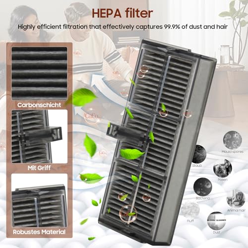 Pack of 20 Accessories for Dreame L10s Pro Ultra Heat/L10s Ultra Gen 2/X30 Ultra/Mova E30 Ultra, 1 TriCut Main Brush 6 Dust Bags 4 Filter 4 Mop 4 Side Brush