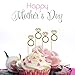 Mtlee Cupcake Topper Gold Glitter Mini Diamond Ring Cakes Toppers (35 Pack)