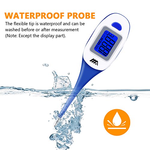 Basal Thermometer by Benewell-Digital Axillary Temperature Fever Thermometer-Oral Rectal Monitor-Fast Reading, Accurate, Waterproof-Medical Detector-Babies and Adults-FDA and CE Approved
