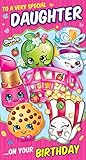 Shopkins to a very special daughter birthday card