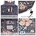 Portable Drawing Cosmetic Bag Waterproof Large Capacity Lazy Travel Makeup Bag Pouch Magic Quick Pack Toiletry Bag For Women, Girls Come With A Coin Wallet