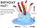 Dog Birthday Party Decorations Kit by Blast in a Box (Blue Hat): Puppy Cake Mix, Birthday Dog Cotton Bandana, Cake Hat, WOOF and Pawty Balloons