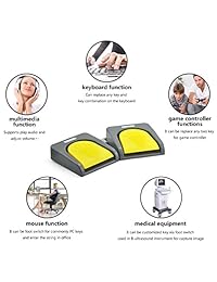 iKKEGOL USB doble 2 foot Switch Control Pedal Video Game Customized PC Teclado multimedia clave última intervensión HID de disco