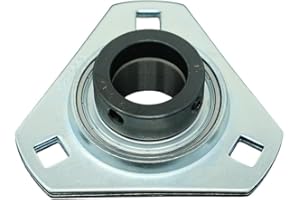 MAPLE ACE SAPFT206-20 Pressed Steel Housing Triangle Flanged 3-Bolt with Insert Bearing 1-1/4" SA206-20