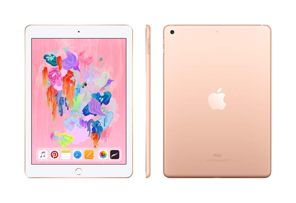 2018 Apple iPad (9.7-inch, Wi-Fi, 128GB) Gold (Renewed)