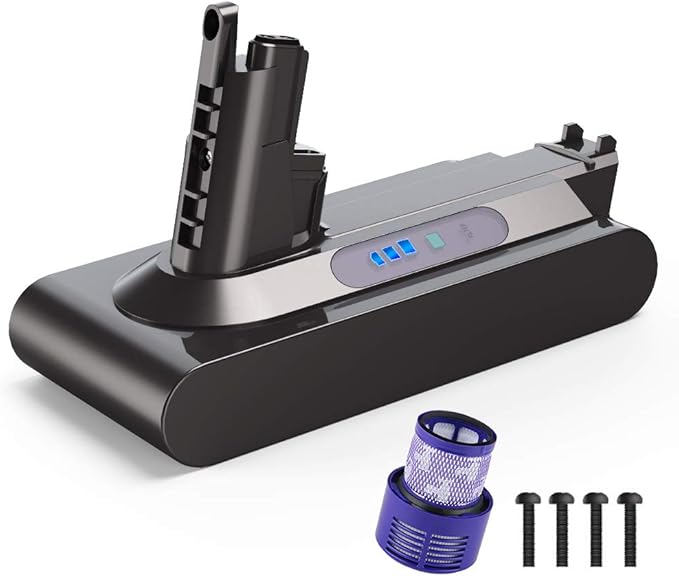 BuTure Replacement Battery for Dyson V10 3000mAh 25.2V Lithium Battery