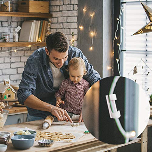 100Pcs Self-Adhesive Cable Clips Clear,Cable Organizer Cord Holder Durable Cord Management for Office and Home,Transparent（White）