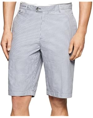 Calvin Klein Quiet Shade Mens Khakis Chinos Shorts Gray 33