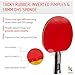 Ping Pong Paddle Set of 4-1 Free Racket Cover & Ebook - Professional Grade Table Tennis Rackets - 8X 3-Star ITTF Standard Balls - Perfect Bat Control, Comfortable Paddles, Unbeatable Spin