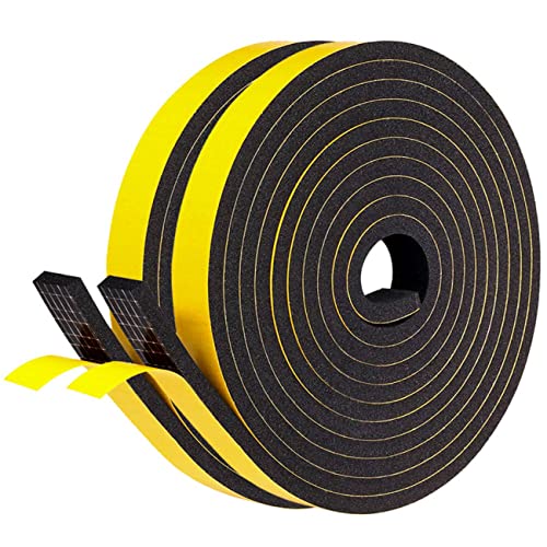 fowong Foam Weather Stripping, Adhesive Seal Strip for Windows and